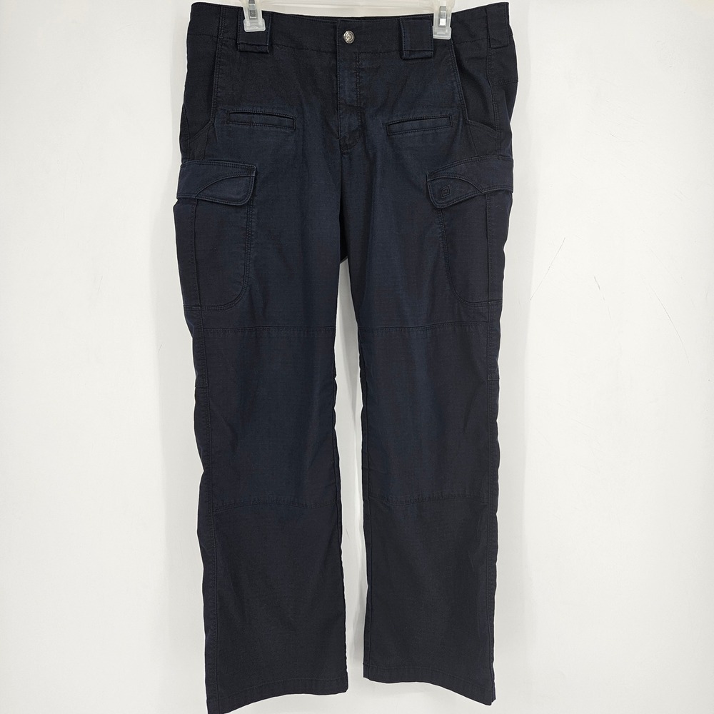5.11 Tactical Cargo Pants Womens Sz 12 Regular Navy Blue Canva Workwear Outdoors